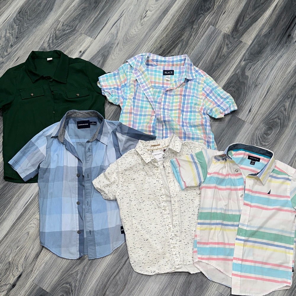 The Children's Place Multicolor Button Down Shirt Set